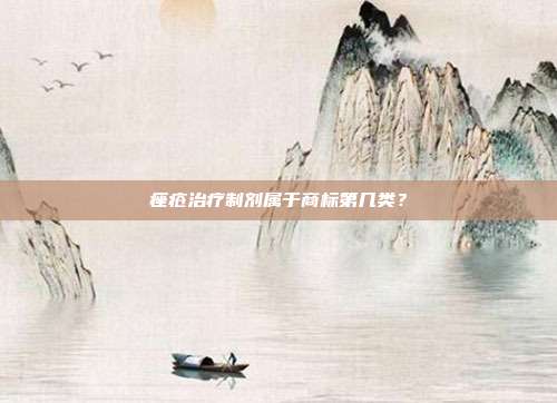 痤疮治疗制剂属于商标第几类？