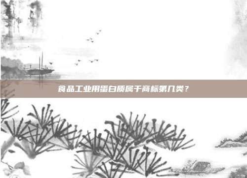 食品工业用蛋白质属于商标第几类？