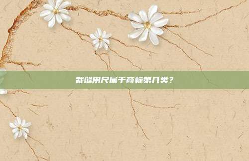 裁缝用尺属于商标第几类？