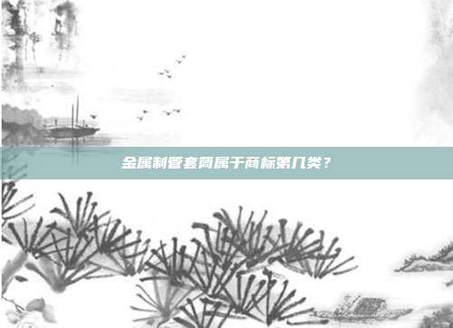 金属制管套筒属于商标第几类？