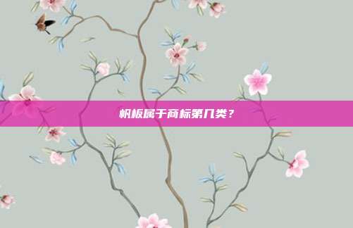 帆板属于商标第几类?