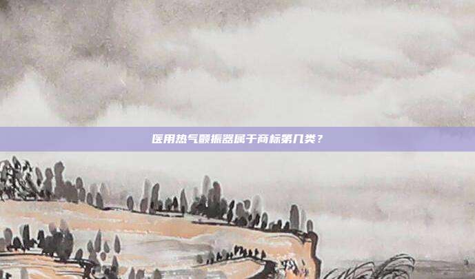 医用热气颤振器属于商标第几类？