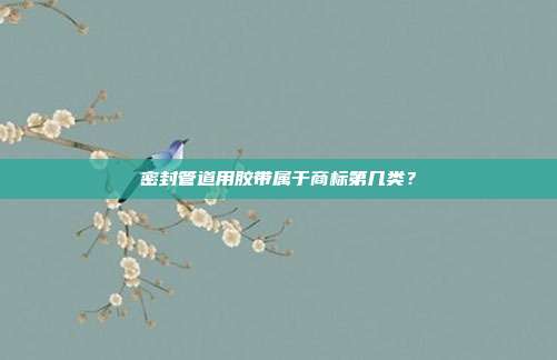 密封管道用胶带属于商标第几类？