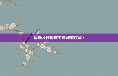 自动人行道属于商标第几类？