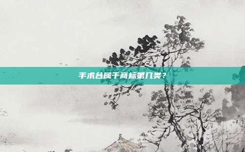 手术台属于商标第几类?