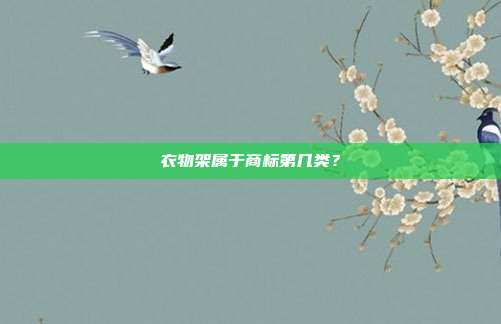 衣物架属于商标第几类？