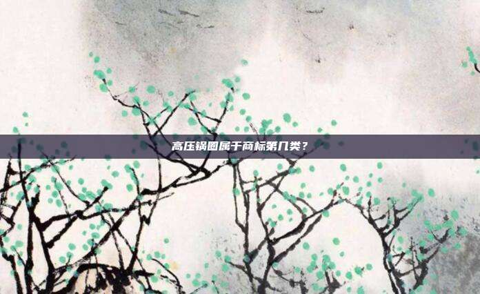 高压锅圈属于商标第几类?
