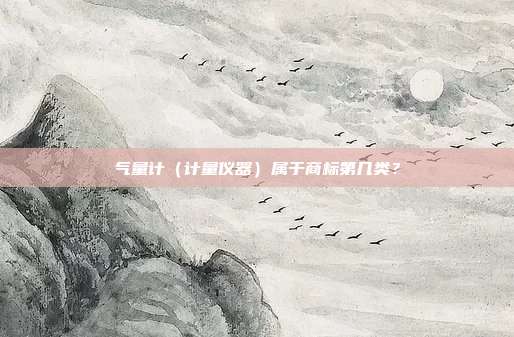 气量计(计量仪器)属于商标第几类?