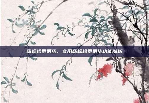 商标检索系统:实用商标检索系统功能剖析