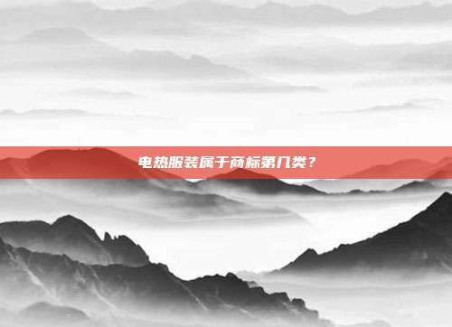 电热服装属于商标第几类?