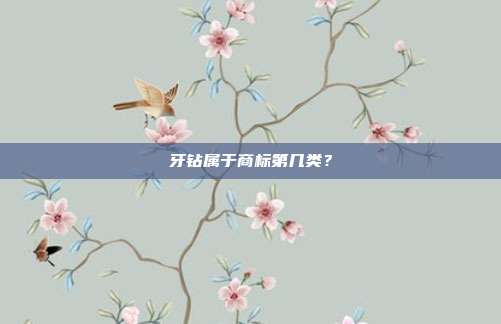 牙钻属于商标第几类？