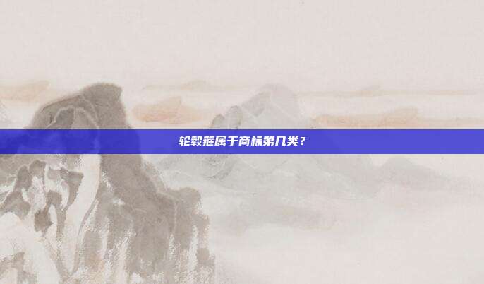 轮毂箍属于商标第几类？