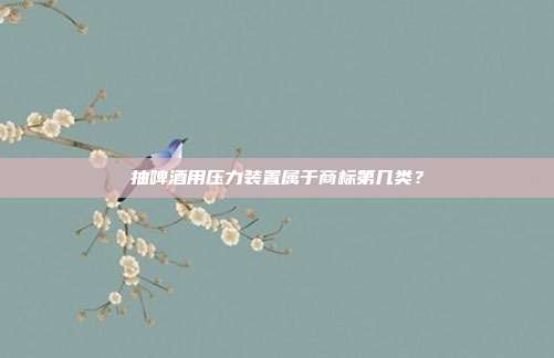 抽啤酒用压力装置属于商标第几类？