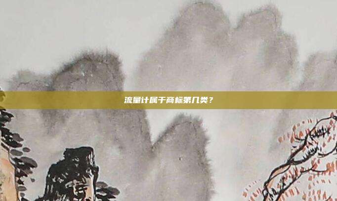 流量计属于商标第几类?