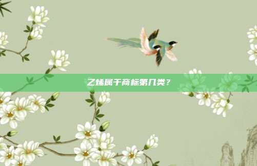 乙烯属于商标第几类？