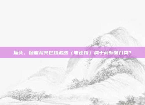 插头、插座和其它接触器(电连接)属于商标第几类?