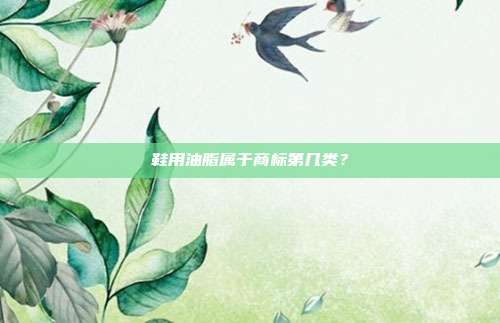 鞋用油脂属于商标第几类？