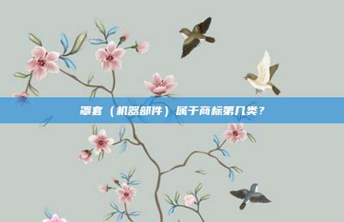 罩套（机器部件）属于商标第几类？