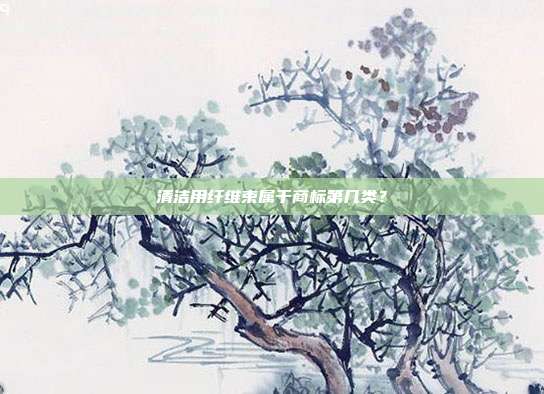 清洁用纤维束属于商标第几类?