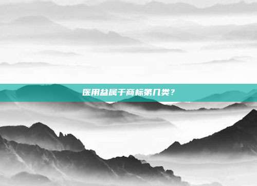 医用盆属于商标第几类？