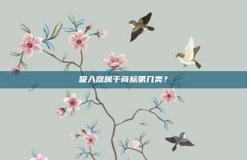 吸入器属于商标第几类？