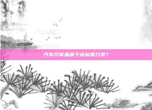 汽车引擎盖属于商标第几类？