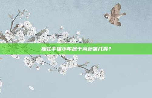 独轮手推小车属于商标第几类？