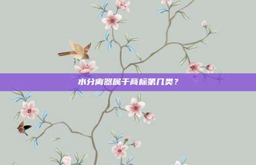 水分离器属于商标第几类?
