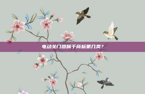 电动关门器属于商标第几类?
