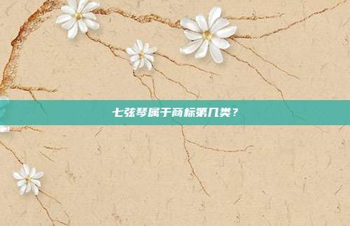 七弦琴属于商标第几类？