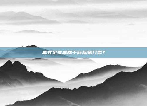 桌式足球桌属于商标第几类？