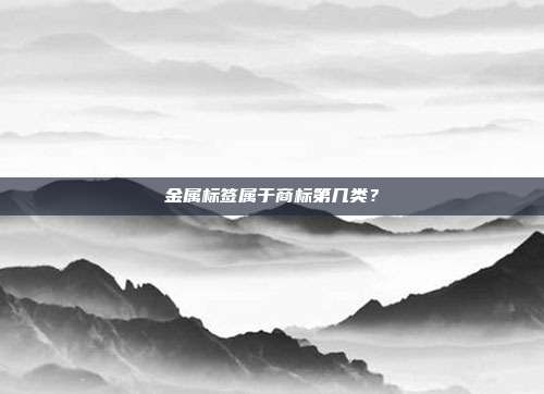 金属标签属于商标第几类?
