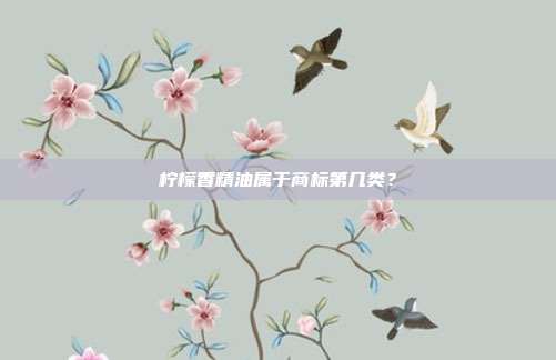 柠檬香精油属于商标第几类?