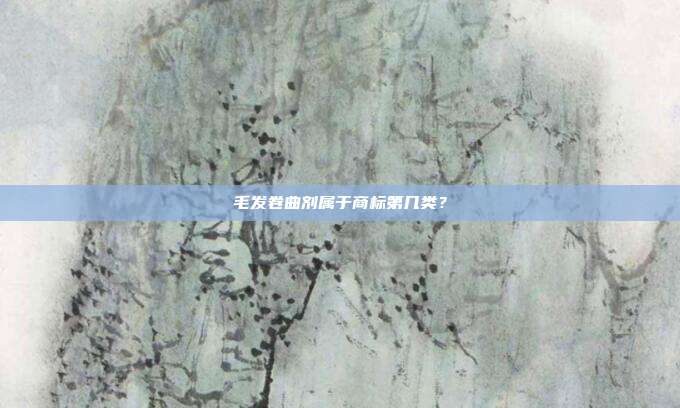 毛发卷曲剂属于商标第几类?