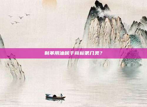 制革用油属于商标第几类？