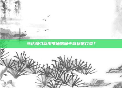 马达和引擎用节油器属于商标第几类?