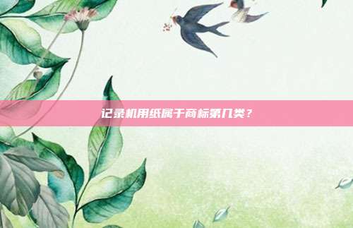 记录机用纸属于商标第几类？