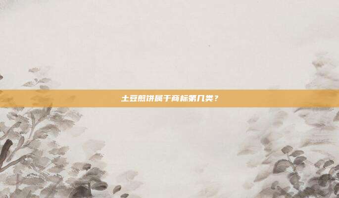 土豆煎饼属于商标第几类？