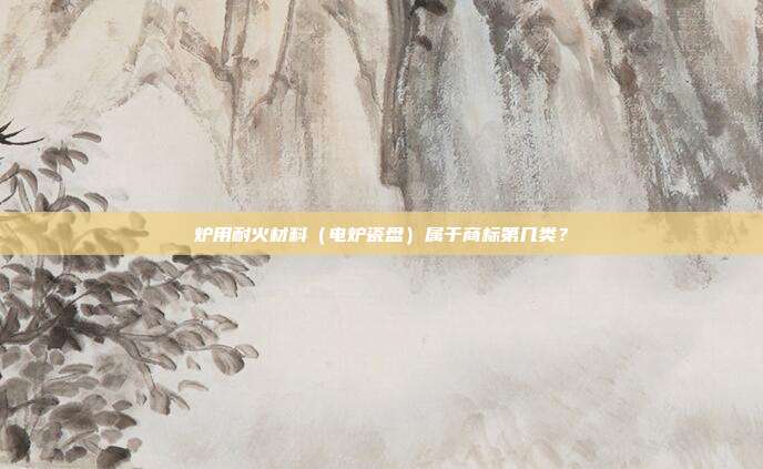 炉用耐火材料(电炉瓷盘)属于商标第几类?