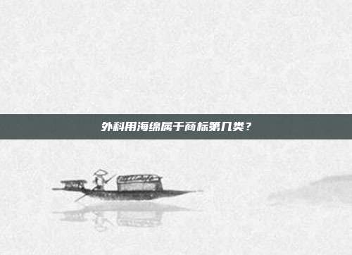 外科用海绵属于商标第几类?