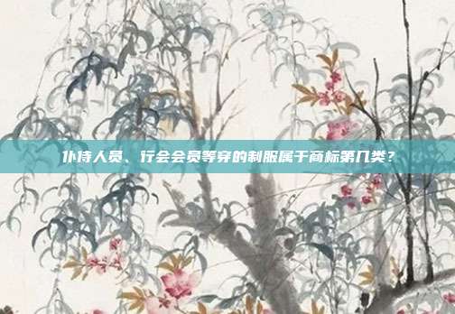 仆侍人员、行会会员等穿的制服属于商标第几类?
