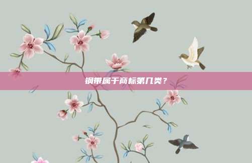 钢带属于商标第几类？