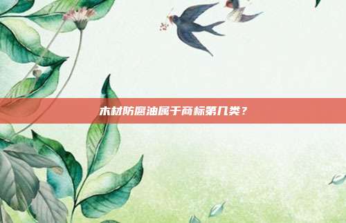 木材防腐油属于商标第几类?