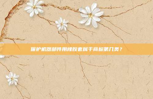 保护机器部件用橡胶套属于商标第几类？