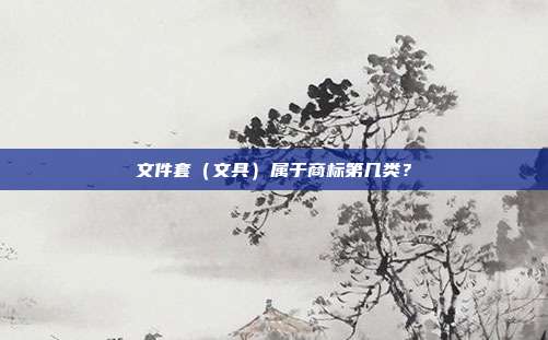 文件套（文具）属于商标第几类？