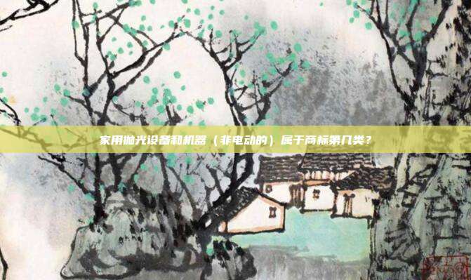 家用抛光设备和机器(非电动的)属于商标第几类?