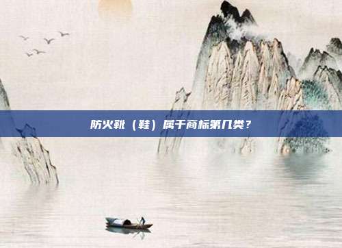 防火靴（鞋）属于商标第几类？