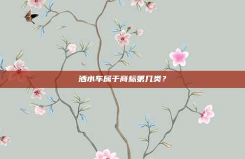 洒水车属于商标第几类？