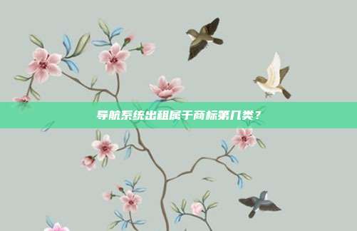 导航系统出租属于商标第几类？