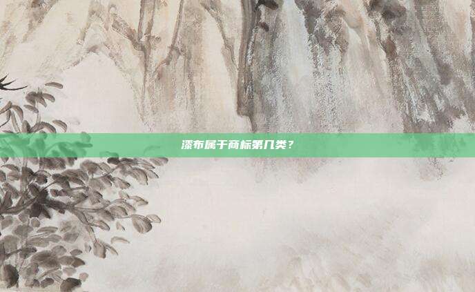 漆布属于商标第几类？